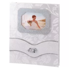   Fotóalbum Story wedding 13x18 cm 200 db-os gyöngyház fehér