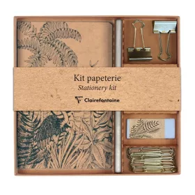   Kollekció Clairefontaine Le Cerisier Blanc jegyzetfüzet, ceruza, binder csipesz, kapocs, radír
