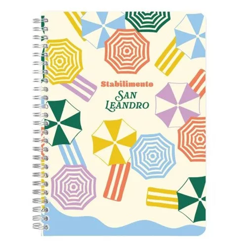 Jegyzetfüzet Clairefontaine Dolce Amore A/5, spirálos, 74 lapos, vonalas, vegyes minta