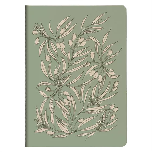 Jegyzetfüzet Clairefontaine Jardin des Sens, A/5, 14,8x21 cm, 32 lapos, vonalas, vegyes minta