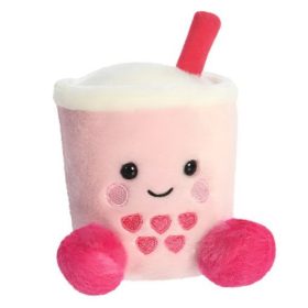 Játék plüss Aurora Palm Pals bubble tea rózsaszín 13 cm