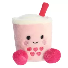Játék plüss Aurora Palm Pals bubble tea rózsaszín 13 cm