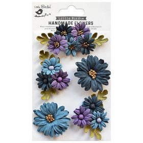   Kreatív dekorvirág Little Birdie Fairy Garden Purple Pastion 5 részes vegyes színek