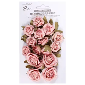   Kreatív dekorvirág Little Birdie Foina Carnation PBHC 20 részes babarózsaszín