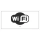 Információs tábla pd 10x20 cm WIFI fehér