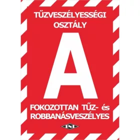 Információs tábla pd A/5 Tűzveszélyességi osztály A