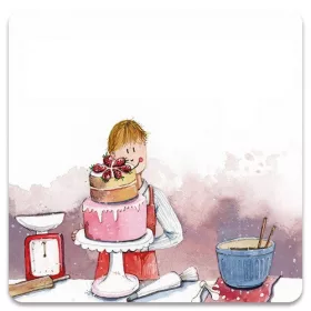 Poháralátét Alex Clark, parafa, sztár cukrász