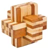 Játék Puzzle Fridolin IQ-Test Block-Cross bambusz