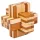 Játék Puzzle Fridolin IQ-Test Block-Cross bambusz