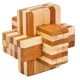 Játék Puzzle Fridolin IQ-Test Block-Cross bambusz