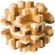 Játék Puzzle Fridolin IQ-Test Magic blocks bambusz