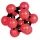 Játék Puzzle Fridolin IQ-Test Atom piros, fekete bambusz