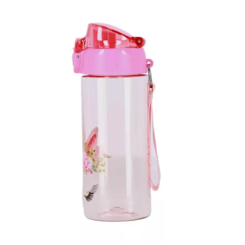 Kulacs Bottle&More 500 ml rózsaszín, unikornisfej