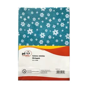   Kreatív pd textil filclapok A/4 2mm mintás vegyes 10 ív/csomag