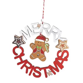 Karácsonyi fa kopogtató Merry Christmas felirattal 18 cm