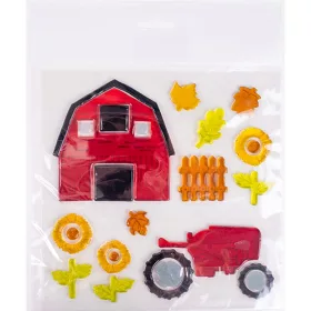 Ablakzselé 20x25 cm farm és traktor