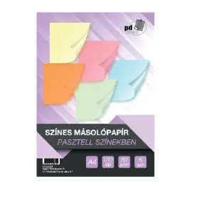   Másolópapír színes pd Clairefontaine A/4 80g vegyes pasztell színek 5x20 ív/csomag