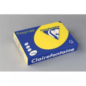   Másolópapír színes Clairefontaine Trophée A/4 160g intenzív sárga 250 ív/csomag (1029)