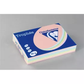   Másolópapír színes Clairefontaine Trophée A/4 80g pasztell vegyes 5x100 ív/csomag (1703)
