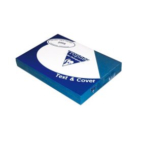   Karton textilhatású Clairefontaine Text and Cover A/4 270g égkék 100 ív/csomag
