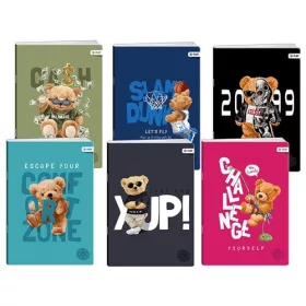Füzet Play Teddy bears A/4 tűzött 40 lapos kockás