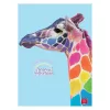 Füzet Pigna Animal Rainbow A/4 tűzött 38 lapos vonalas, margós