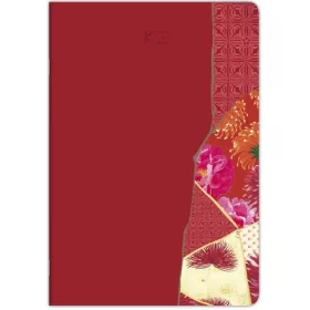   Füzet Clairefontaine Kenzo Takada Maiko A/4 32 lapos, vonalas, margós, varrott gerinccel, vegyes