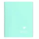 Spirálfüzet Clairefontaine Koverbook Blush A/5 80 lapos PP borítású vonalas menta
