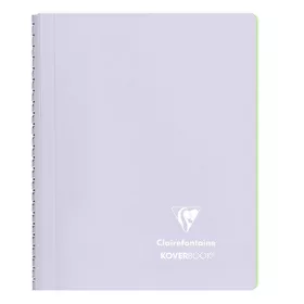   Spirálfüzet Clairefontaine Koverbook Blush A/5 80 lapos PP borítású vonalas lila