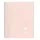 Spirálfüzet Clairefontaine Koverbook Blush A/5 80 lapos PP borítású vonalas púderrózsaszín