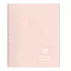 Spirálfüzet Clairefontaine Koverbook Blush A/5 80 lapos PP borítású vonalas púderrózsaszín