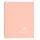 Spirálfüzet Clairefontaine Koverbook Blush A/5 80 lapos PP borítású vonalas korall