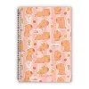 Spirálfüzet Forever Young A/4 kockás Capybara