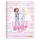Spirálfüzet Online Barbie Malibu, Pink A/4 80 lapos kockás vegyes