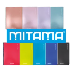   Spirálfüzet Mitama Maxi A/4 60 lapos négyzethálós vegyes metál színű