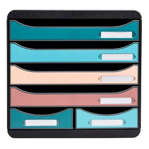 Irattartó box műanyag Exacompta Skandi 4+2 fiókos