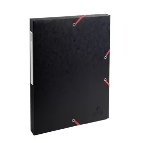   Füzetbox karton Exacompta A/4 25 mm gerinccel prespán fekete