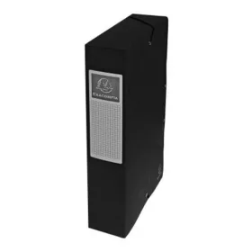   Füzetbox karton Exacompta A/4 60 mm gerinccel prespán fekete
