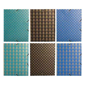   Füzetbox karton Exacompta NeoDeco A/4 25 mm gerinccel prespán vegyes színek