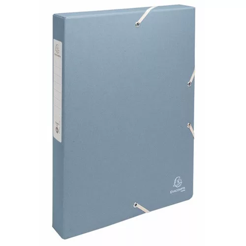 Füzetbox karton Exacompta Autentik A/4 25 mm gerinccel vegyes színek