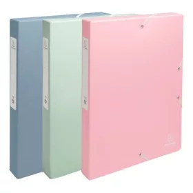   Füzetbox karton Exacompta Autentik A/4 40 mm gerinccel vegyes színek