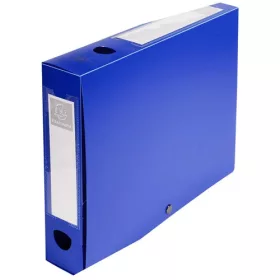   Füzetbox PP Exacompta Opaque A/4 60 mm gerinccel patentos kék