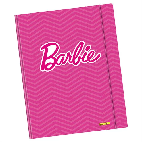 Gumis mappa Online Barbie A/4 karton Malibu, Pink vegyes