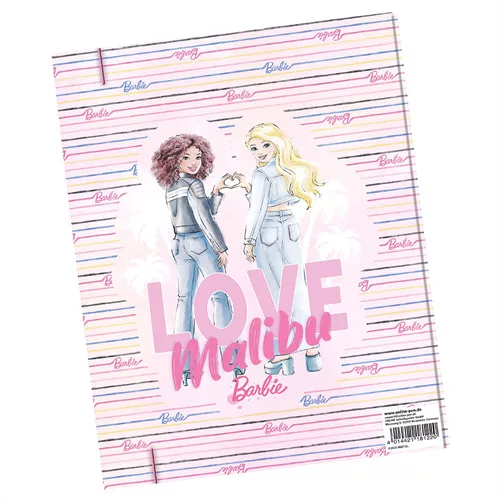 Gumis mappa Online Barbie A/4 karton Malibu, Pink vegyes