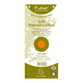   Elválasztócsík karton Exacompta 105x240 mm narancssárga 100 db/csomag