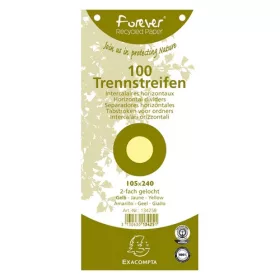   Elválasztócsík karton Exacompta 105x240 mm sárga 100 db/csomag