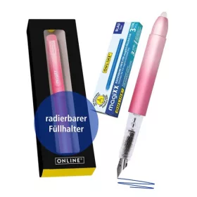   Töltőtoll Online Magixx radírozható, pink átmenetes szettben patronnal