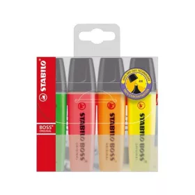   Szövegkiemelő Stabilo Boss Original 4 db-os klt. (zöld, pink, narancssárga, citromsárga)