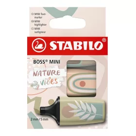   Szövegkiemelő Stabilo Boss Mini Naturevibes 3 db-os klt. (bőrszín, földzöld, sárzöld)