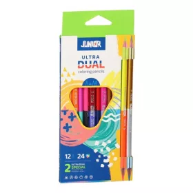   Színes ceruza Junior Ultra dual háromszög alakú, 12 darabos